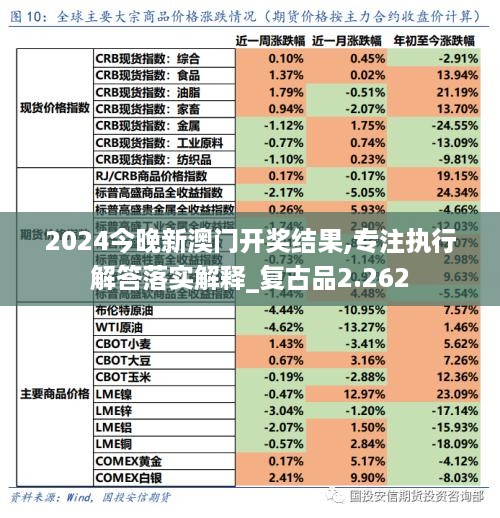 2024今晚新澳门开奖结果,专注执行解答落实解释_复古品2.262