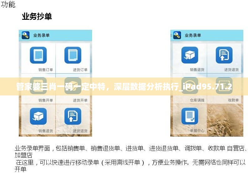 管家婆三肖一码一定中特，深层数据分析执行_iPad95.71.2