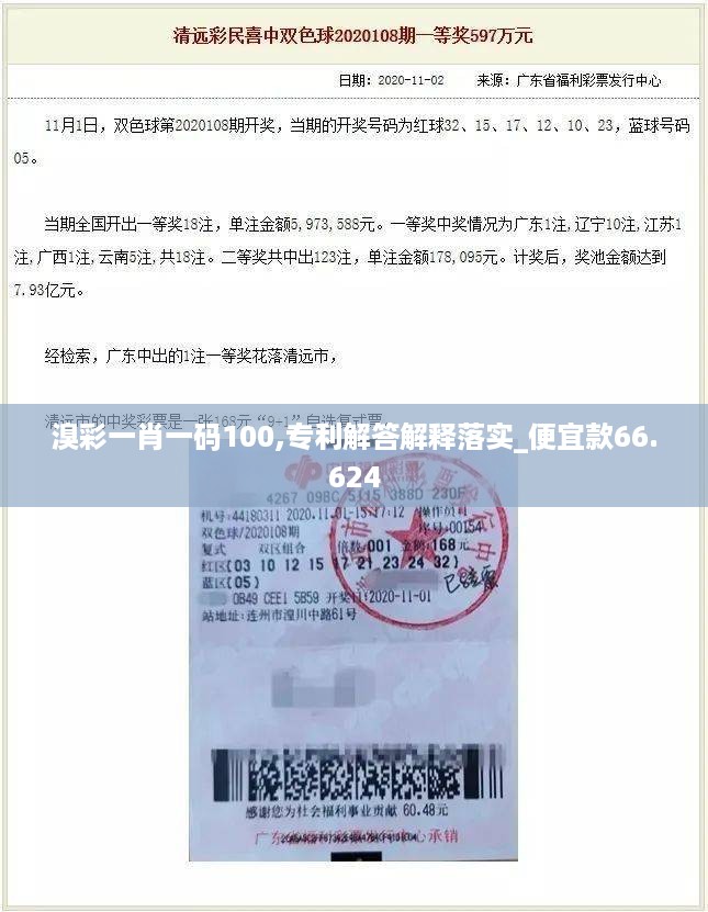 溴彩一肖一码100,专利解答解释落实_便宜款66.624