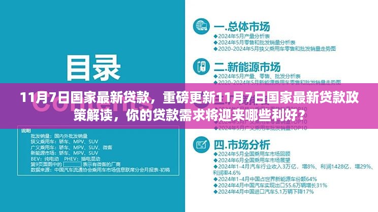 重磅解读，最新国家贷款政策更新，利好贷款需求即将来临