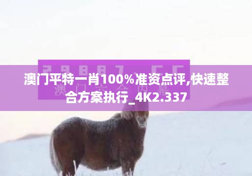 澳门平特一肖100%准资点评,快速整合方案执行_4K2.337