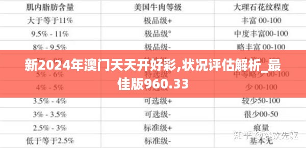 新2024年澳门天天开好彩,状况评估解析_最佳版960.33