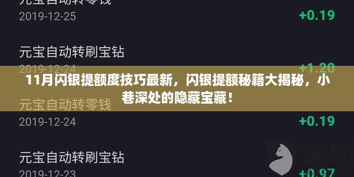 揭秘闪银提额秘籍，最新技巧与隐藏宝藏！