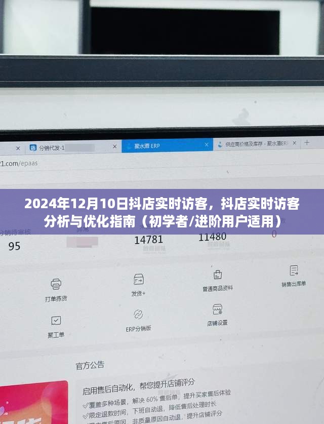 抖店实时访客分析与优化指南，从初学者到进阶用户的全方位指南（2024年12月10日版）