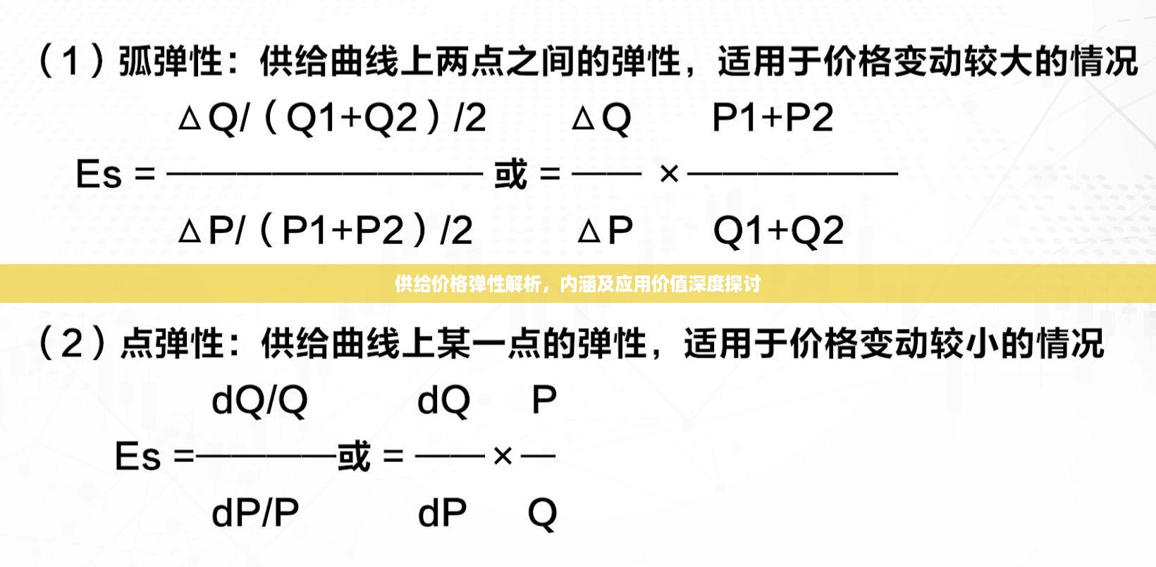 供给价格弹性解析，内涵及应用价值深度探讨