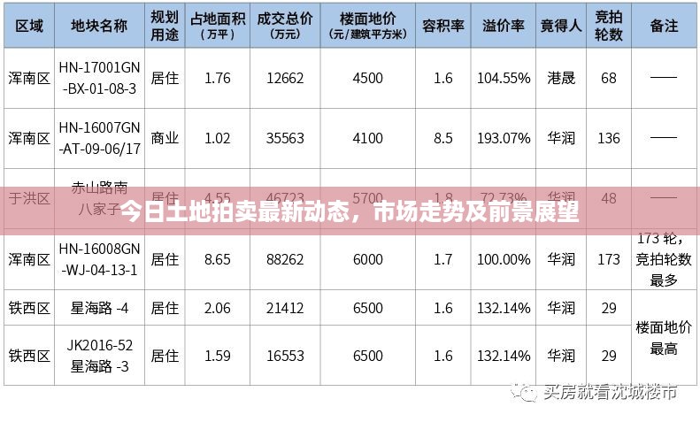 今日土地拍卖最新动态，市场走势及前景展望