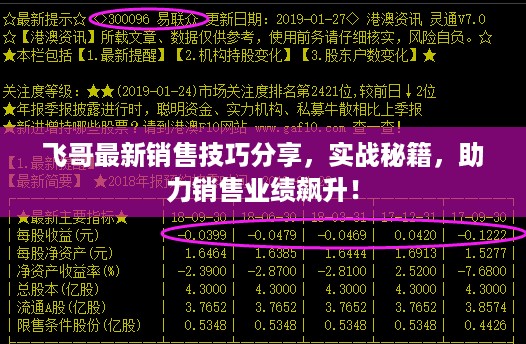 飞哥最新销售技巧分享，实战秘籍，助力销售业绩飙升！